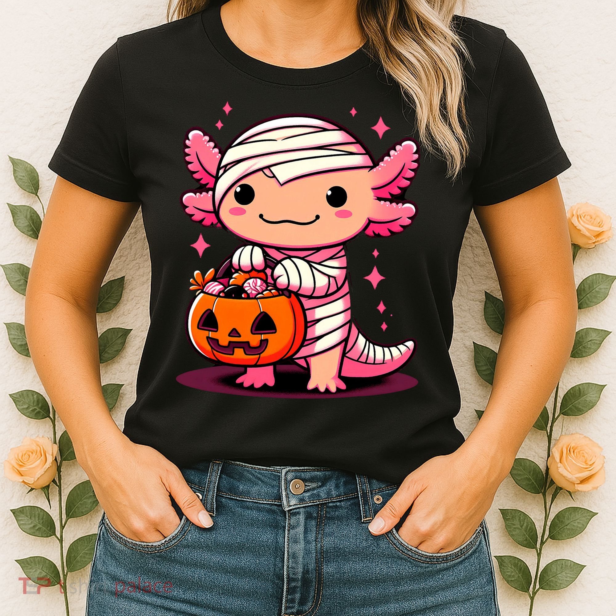 Cute Axolotl Halloween Costume Women's T-Shirt