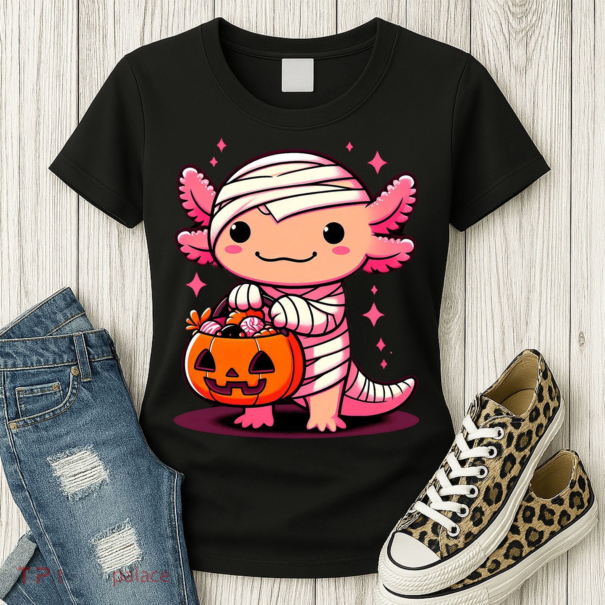 Cute Axolotl Halloween Costume Women's T-Shirt