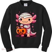 Cute Axolotl Halloween Costume Kids Sweatshirt thumb 0