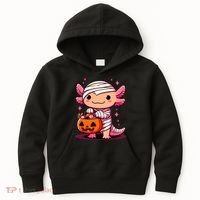 Cute Axolotl Halloween Costume Kids Hoodie thumb 0