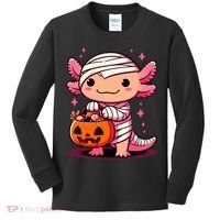 Cute Axolotl Halloween Costume Kids Long Sleeve Shirt thumb 0