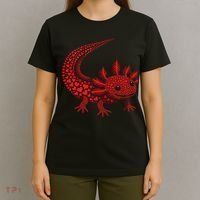 Cute Axolotl Heart   Valentine Axolotl  T-Shirt thumb 4
