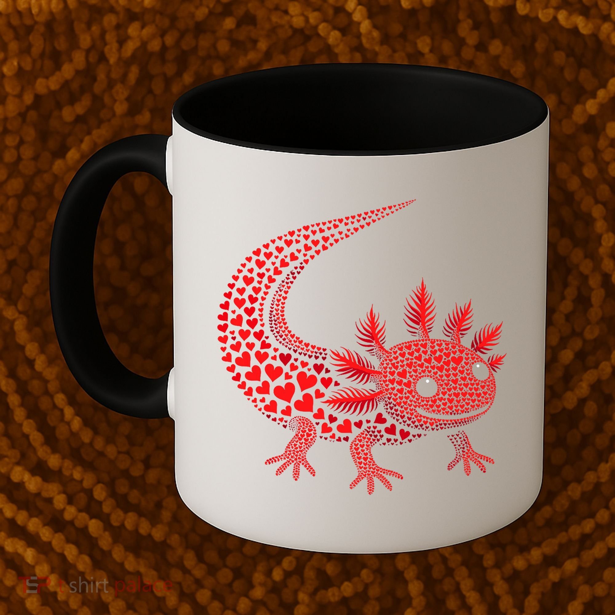 Cute Axolotl Heart   Valentine Axolotl  Coffee Mug