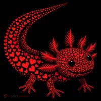 Cute Axolotl Heart   Valentine Axolotl  Coffee Mug thumb 5