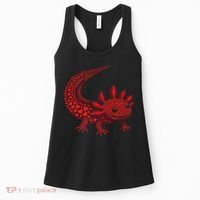 Cute Axolotl Heart   Valentine Axolotl  Women's Tank Top thumb 0
