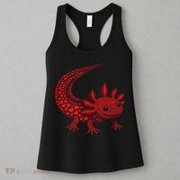 Cute Axolotl Heart   Valentine Axolotl  Women's Tank Top thumb 3