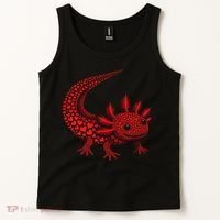Cute Axolotl Heart   Valentine Axolotl  Tank Top thumb 2