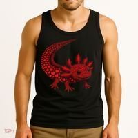 Cute Axolotl Heart   Valentine Axolotl  Tank Top thumb 3