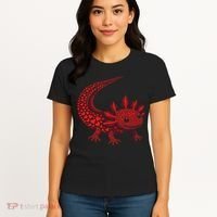 Cute Axolotl Heart   Valentine Axolotl  Women's T-Shirt thumb 4