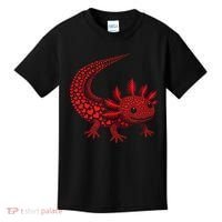 Cute Axolotl Heart   Valentine Axolotl  Kids T-Shirt thumb 0