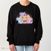 Cute Axolotl Halloween Pumpkin Women's Sweatshirt thumb 0