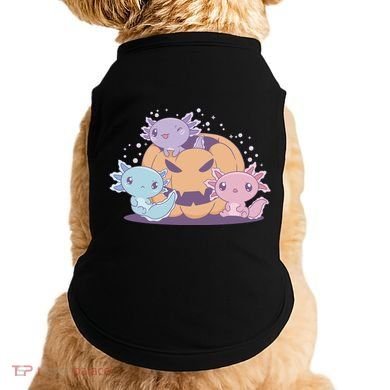 Cute Axolotl Halloween Pumpkin Doggie Tank