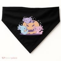 Cute Axolotl Halloween Pumpkin USA-Made Doggie Bandana thumb 0