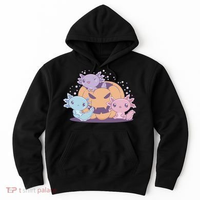 Cute Axolotl Halloween Pumpkin Hoodie