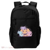 Cute Axolotl Halloween Pumpkin Backpack thumb 0
