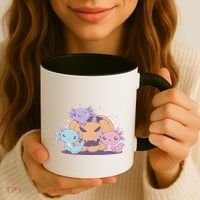 Cute Axolotl Halloween Pumpkin Coffee Mug thumb 3