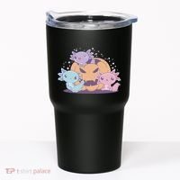 Cute Axolotl Halloween Pumpkin Tumbler thumb 0