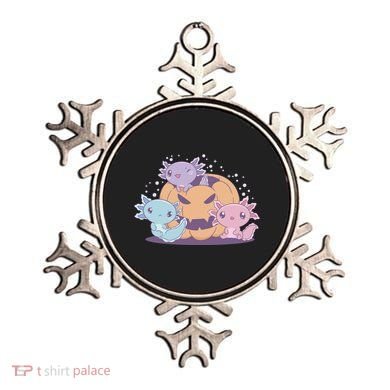 Cute Axolotl Halloween Pumpkin Ornament