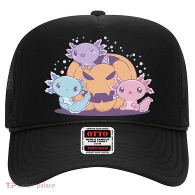 Cute Axolotl Halloween Pumpkin Hat