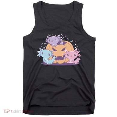 Cute Axolotl Halloween Pumpkin Tank Top