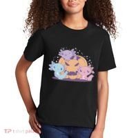 Cute Axolotl Halloween Pumpkin Kids T-Shirt thumb 2
