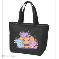 Cute Axolotl Halloween Pumpkin Tote Bag thumb 3