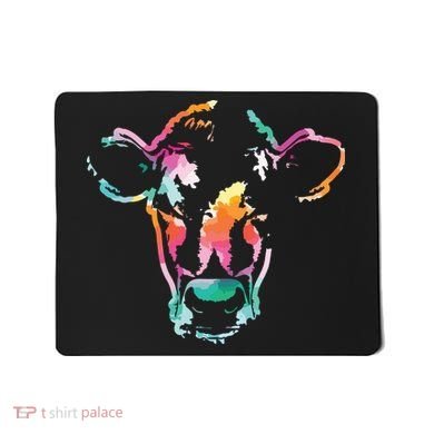 Cow Art Head Gift Watercolor Mousepad