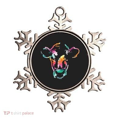 Cow Art Head Gift Watercolor Ornament