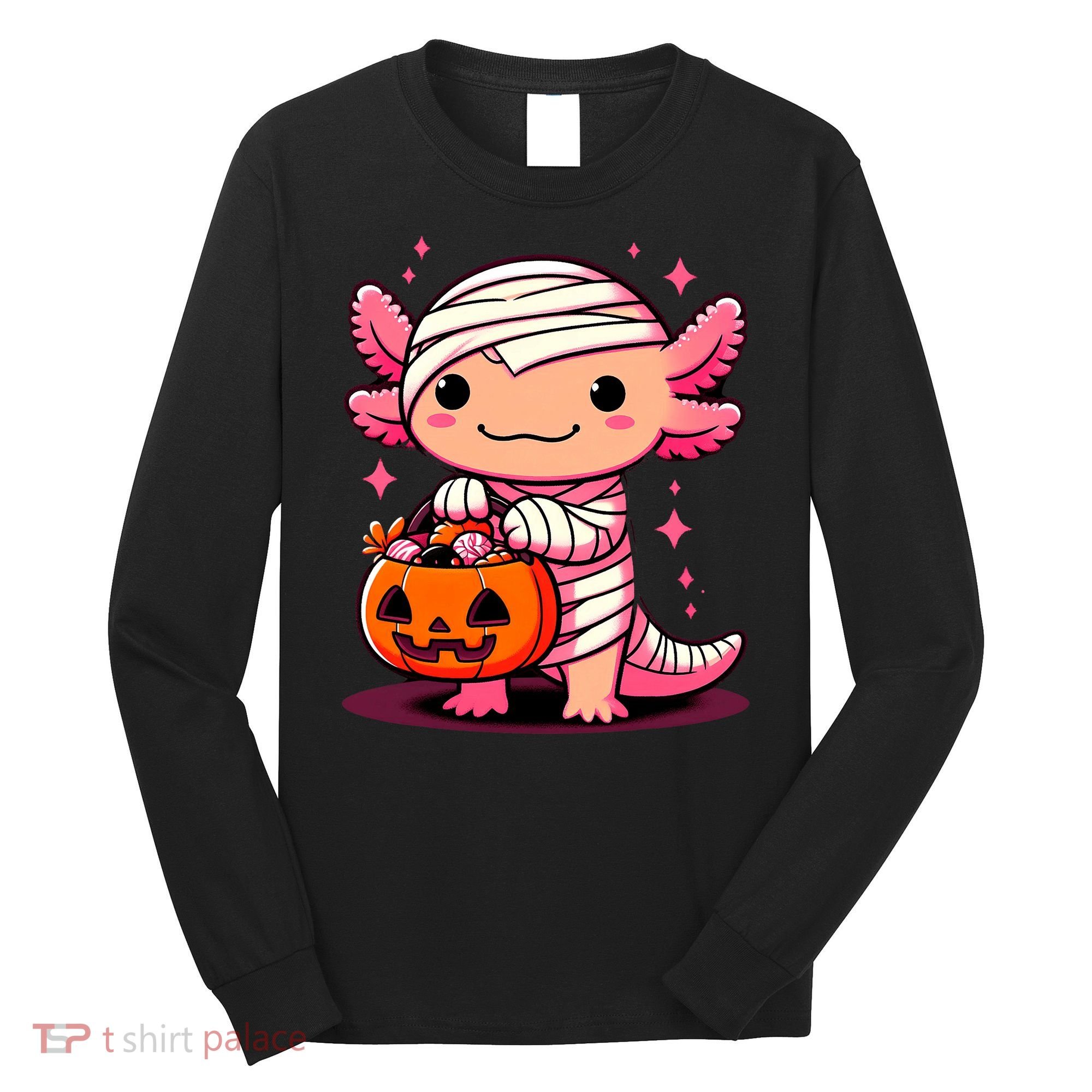Cute Axolotl Halloween Costume Long Sleeve Shirt
