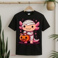 Cute Axolotl Halloween Costume T-Shirt thumb 2