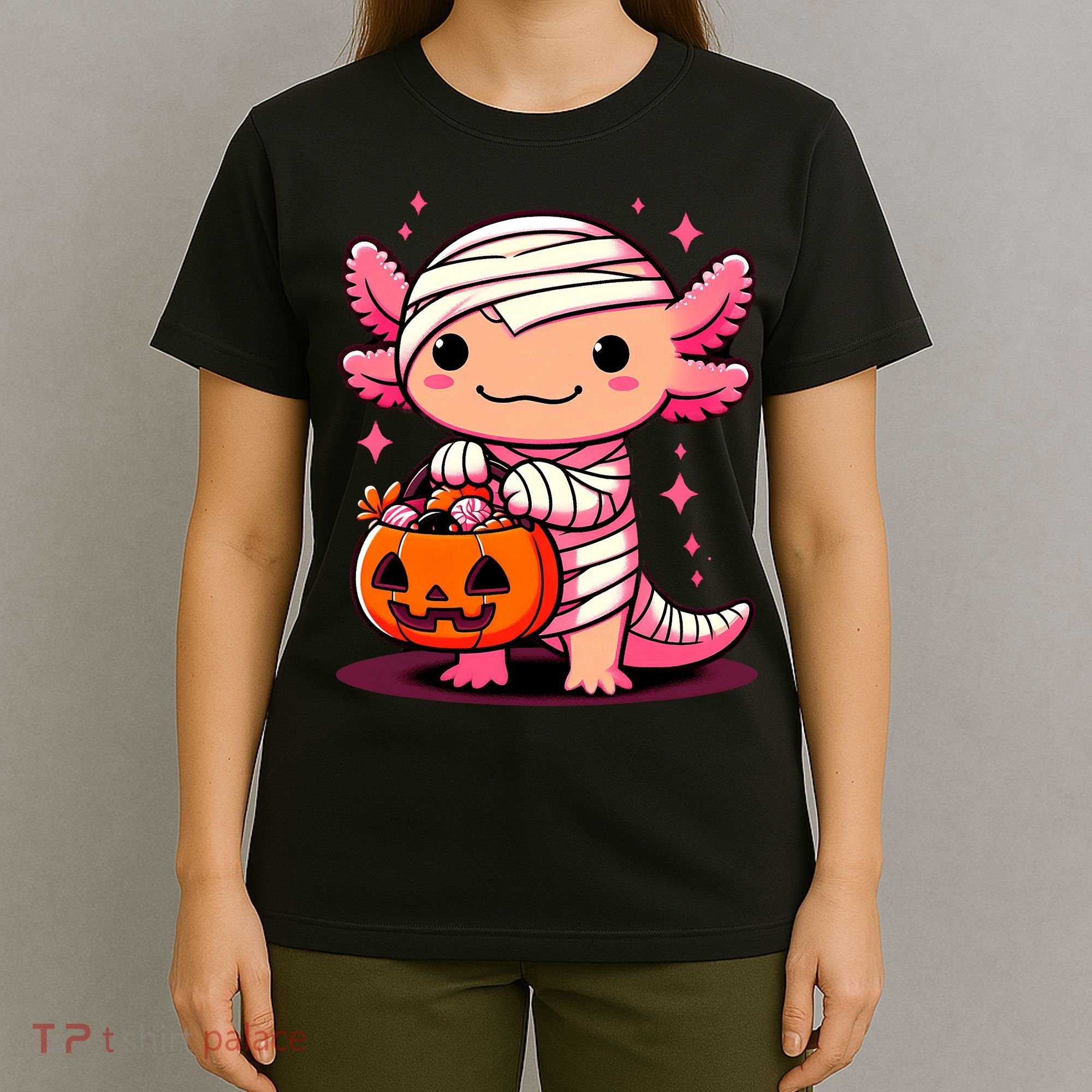 Cute Axolotl Halloween Costume T-Shirt