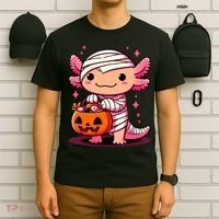 Cute Axolotl Halloween Costume T-Shirt thumb 6