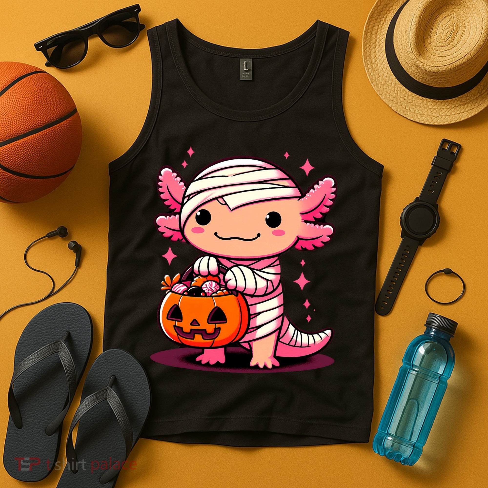 Cute Axolotl Halloween Costume Tank Top