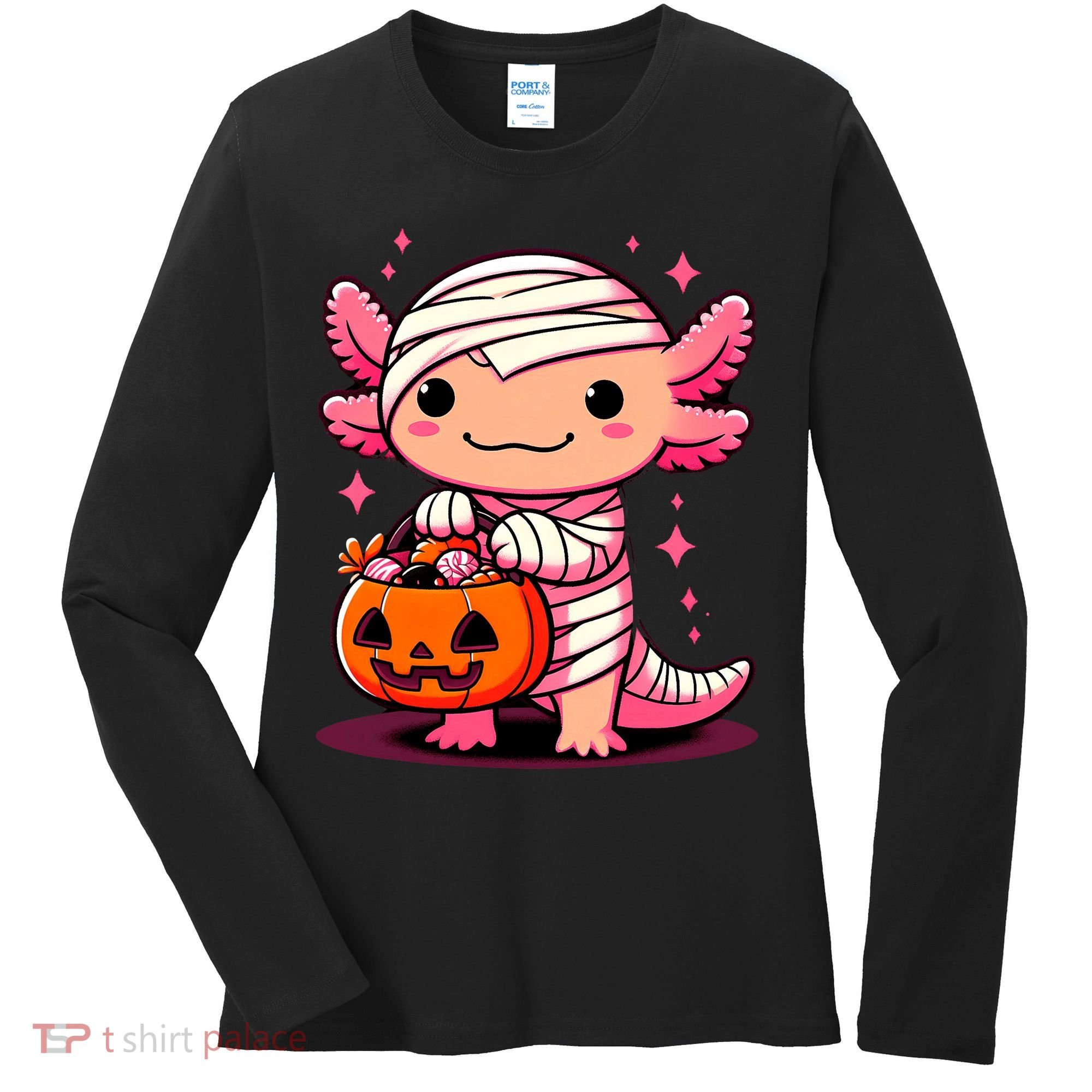 Cute Axolotl Halloween Costume Women's Long Sleeve Shirt