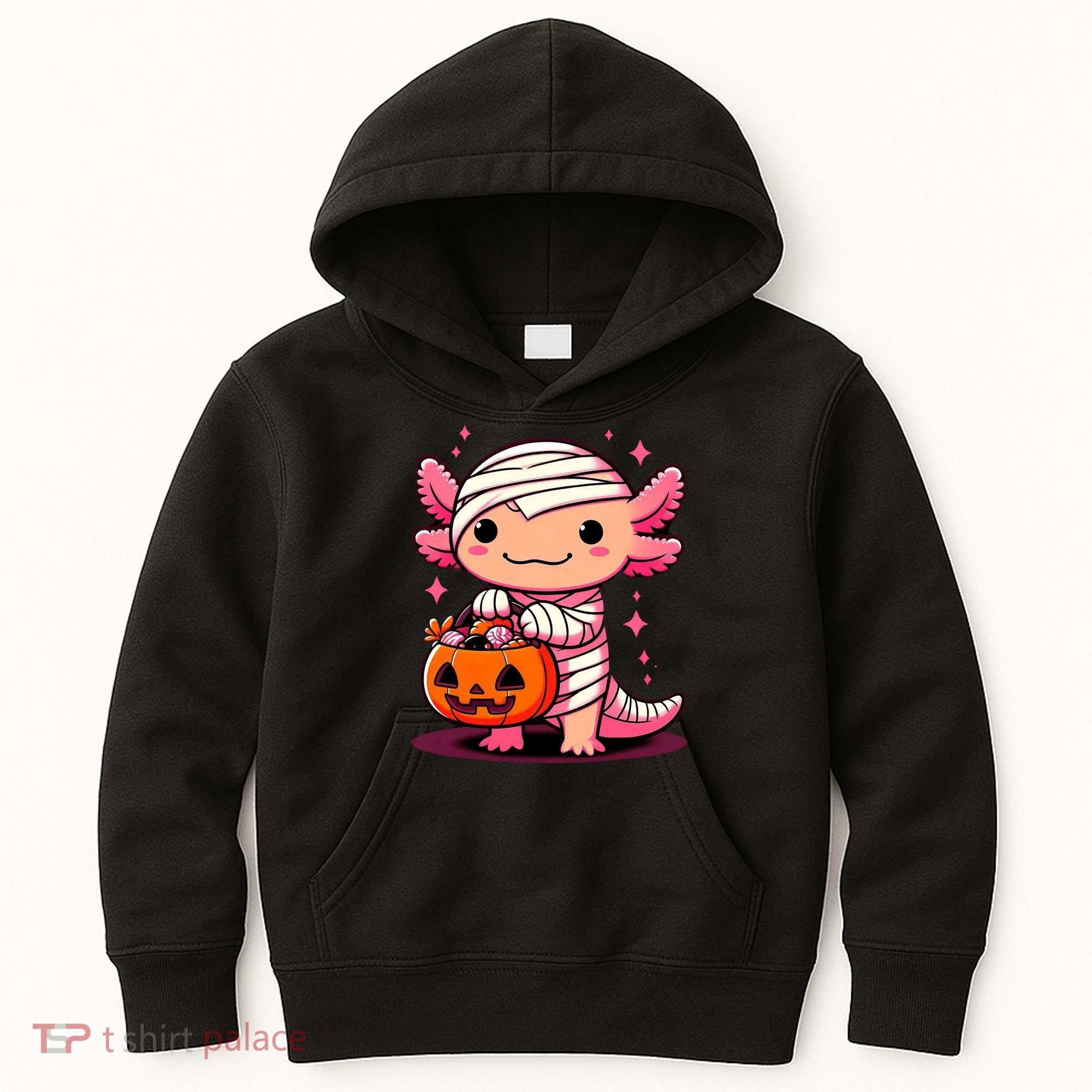 Cute Axolotl Halloween Costume Kids Hoodie
