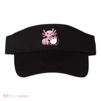 Cute Axolotl Hugging Penguin Visor thumb 0