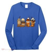 Coffee And Horror Movies Scary Halloween Coffee Lover Long Sleeve Shirt thumb 0