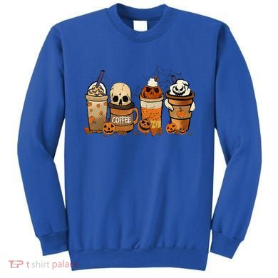 Coffee And Horror Movies Scary Halloween Coffee Lover Sweatshirt