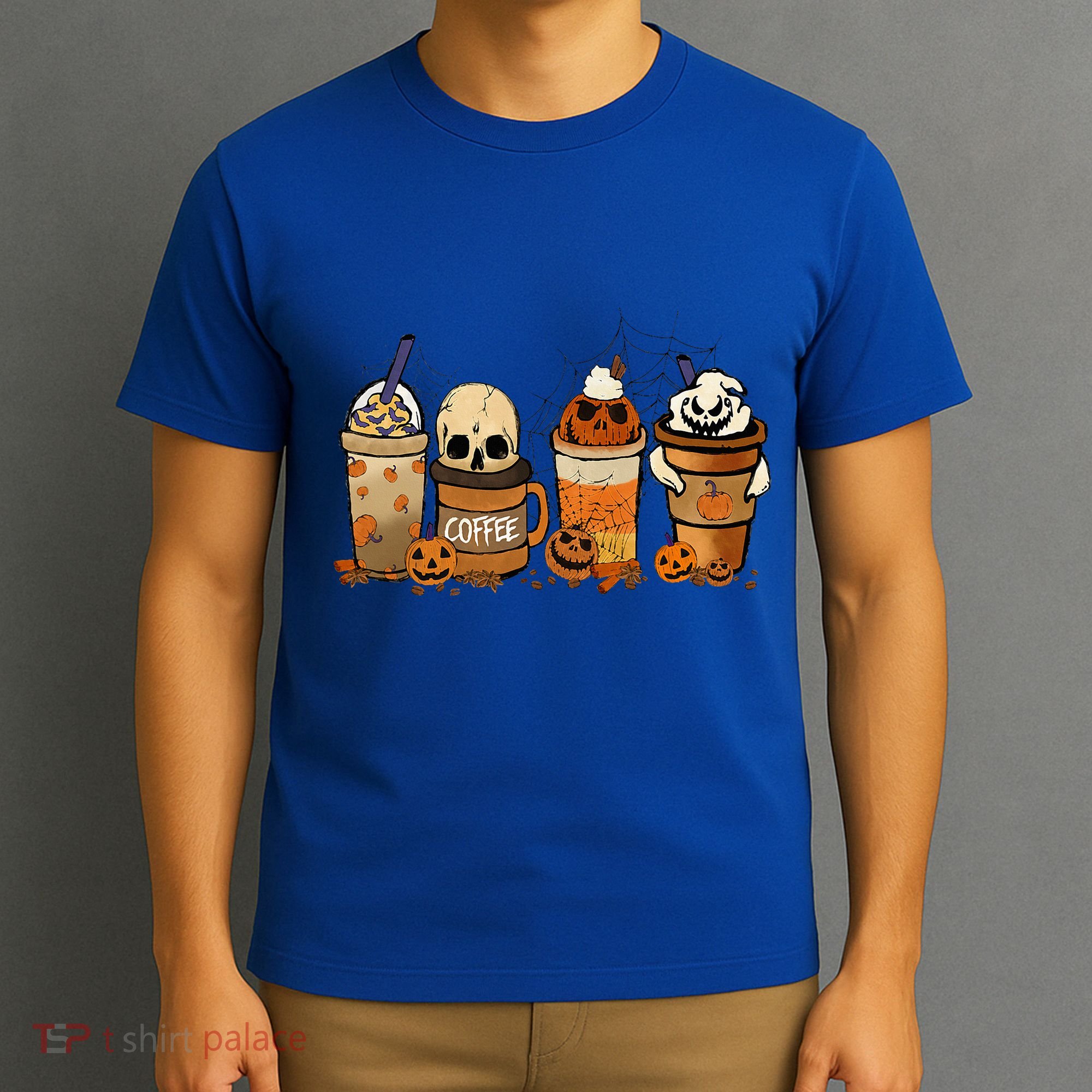 Coffee And Horror Movies Scary Halloween Coffee Lover T-Shirt