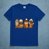 Coffee And Horror Movies Scary Halloween Coffee Lover T-Shirt thumb 5