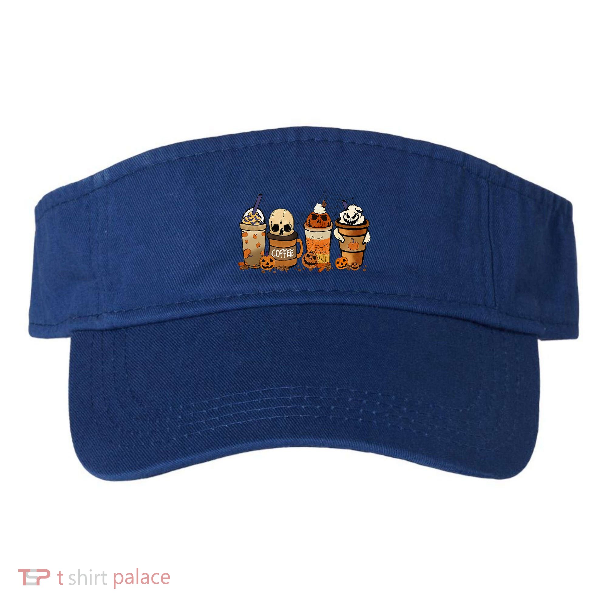 Coffee And Horror Movies Scary Halloween Coffee Lover Visor