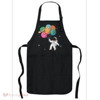 Cute Astronaut Holding Planet Balloons STEM Apron thumb 0