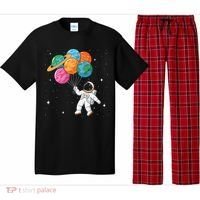Cute Astronaut Holding Planet Balloons STEM Pajama Set thumb 0