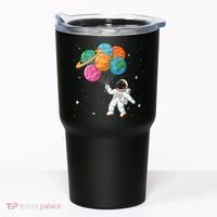 Cute Astronaut Holding Planet Balloons STEM Tumbler thumb 0