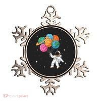 Cute Astronaut Holding Planet Balloons STEM Ornament thumb 0