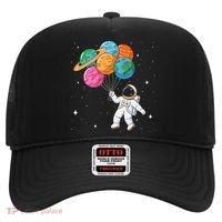Cute Astronaut Holding Planet Balloons STEM Hat thumb 0