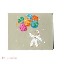 Cute Astronaut Holding Planet Balloons STEM Mousepad thumb 0