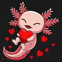 Cute Axolotl Heart Valentines Day Bucket Hat thumb 4