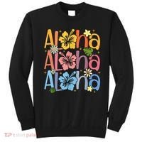Cute Aloha Hawaiian Summer Vacation Shaka Hibiscus Sweatshirt thumb 0