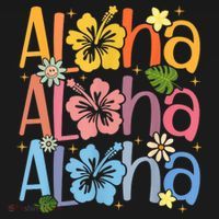 Cute Aloha Hawaiian Summer Vacation Shaka Hibiscus Women's Hoodie thumb 2